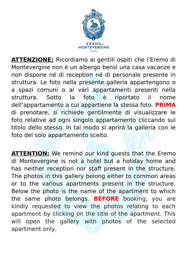 Eremo Di Montevergine Ischia Apartments Forio di Ischia Exterior foto